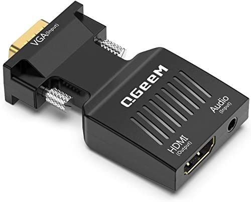 UGREEN HDMI to VGA, HDMI to VGA Adapter Connector(Female to Male) with  3.5mm Audio Jack Compatible with Monitor, PC, Xbox, TV Stick, Raspberry Pi,  Nintendo Switch, Roku, Computer, Laptop