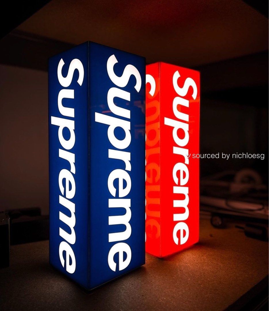 Supreme 2023FW Box Logo Lamp Red-