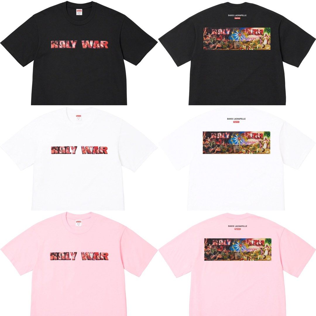 SUPREME HOLY WAR TEE, Men's Fashion, Tops & Sets, Tshirts & Polo