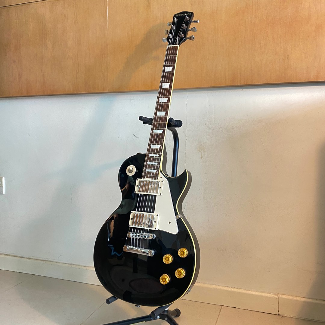 Suzuki Les Paul Style Electric Guitar Black Hobbies Toys