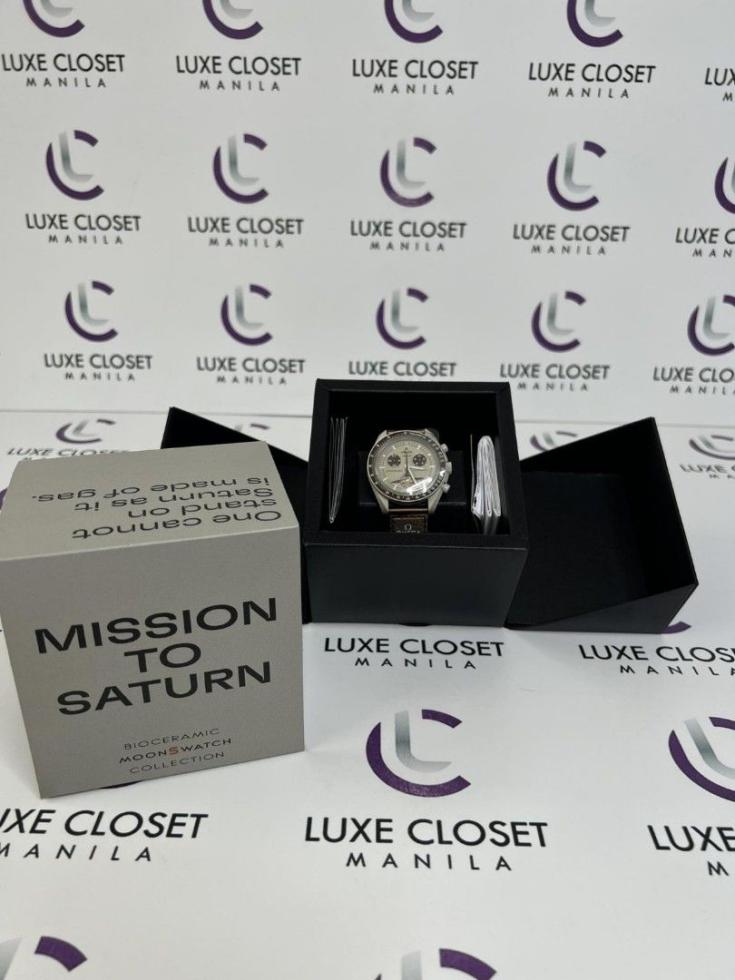 Swatch x omega (Category: Luxury Watches) located in Las Pinas. Submitted by happystar_cac724 (Listing ID 1249676701, Image 3). Description: Sale!!Onhand!! Brandnew storefresh!! Swatch x omega Mission to Saturn Comes complete AUTHENTICITY GUARANTEED!!! DISCLAIMER ‼️ LUXE CLOSET MANILA is not affiliated or in any way connected with the brands posted in our page. All TRADEMARKS belongs to its respective brand owners..