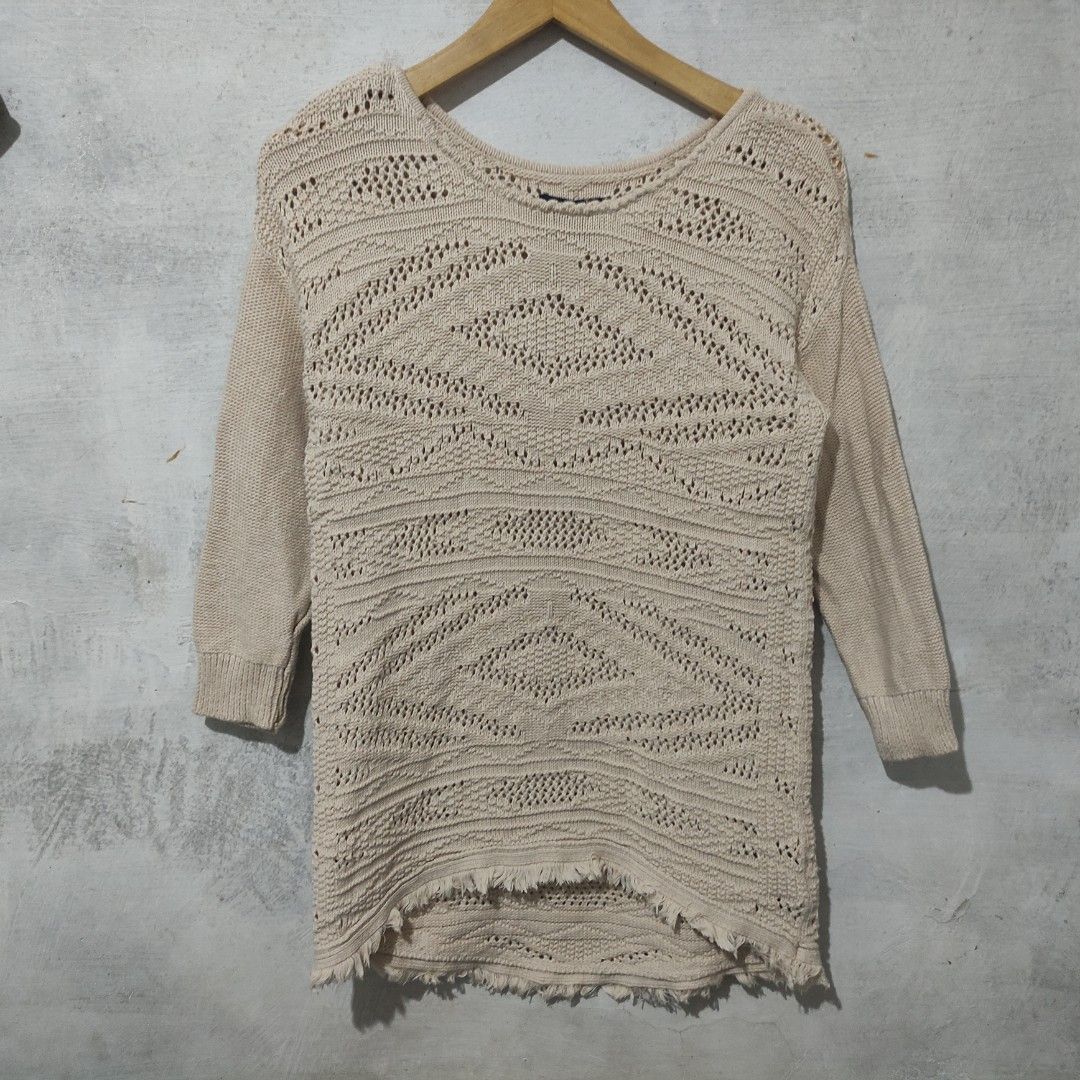 トップス AMERI UNDRESSED ASYMMETRY CABLE KNIT トップス AMERI UNDRESSED ASYMMETRY CABLE KNIT Ameri（アメリ