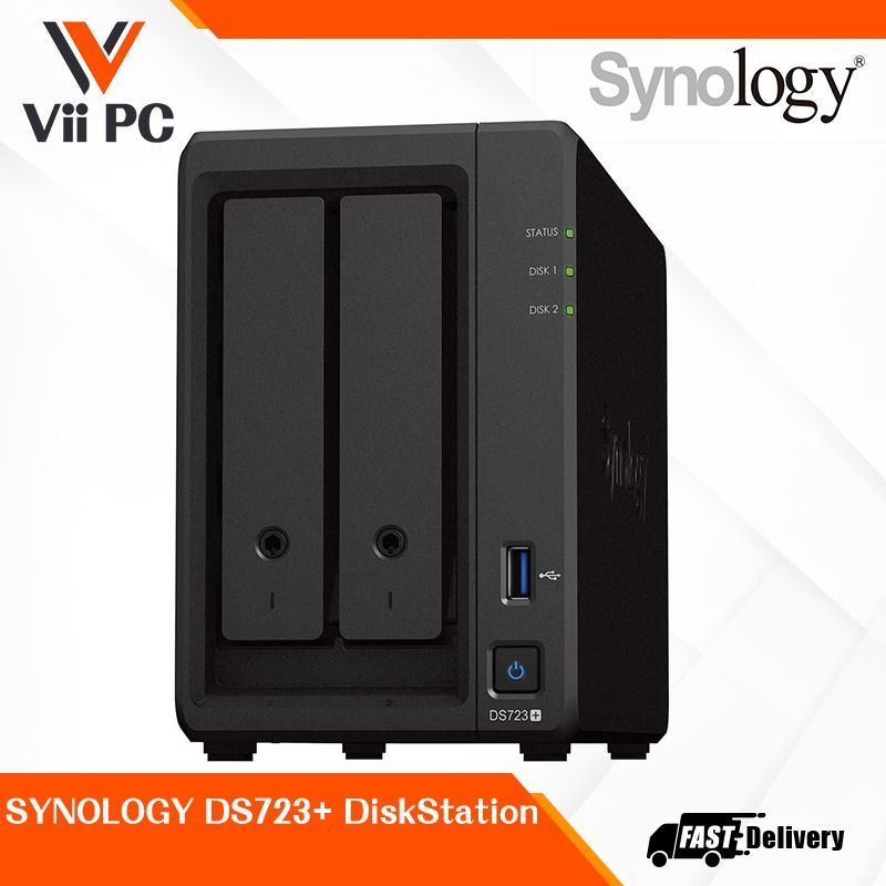 NAS Synology DS723 [DiskStation 2ベイ NAS 2コアRyzen R1600 2GB