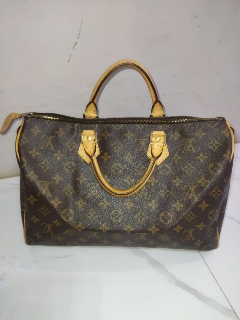 Tas Louis Vuitton Speedy monogram, Fesyen Wanita, Tas Dompet di