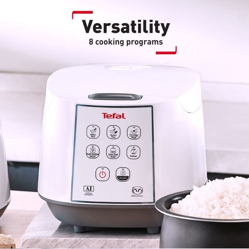 Tefal Easy Rice Fuzzy Logic Rice Cooker (RK7321), TV & Home Appliances