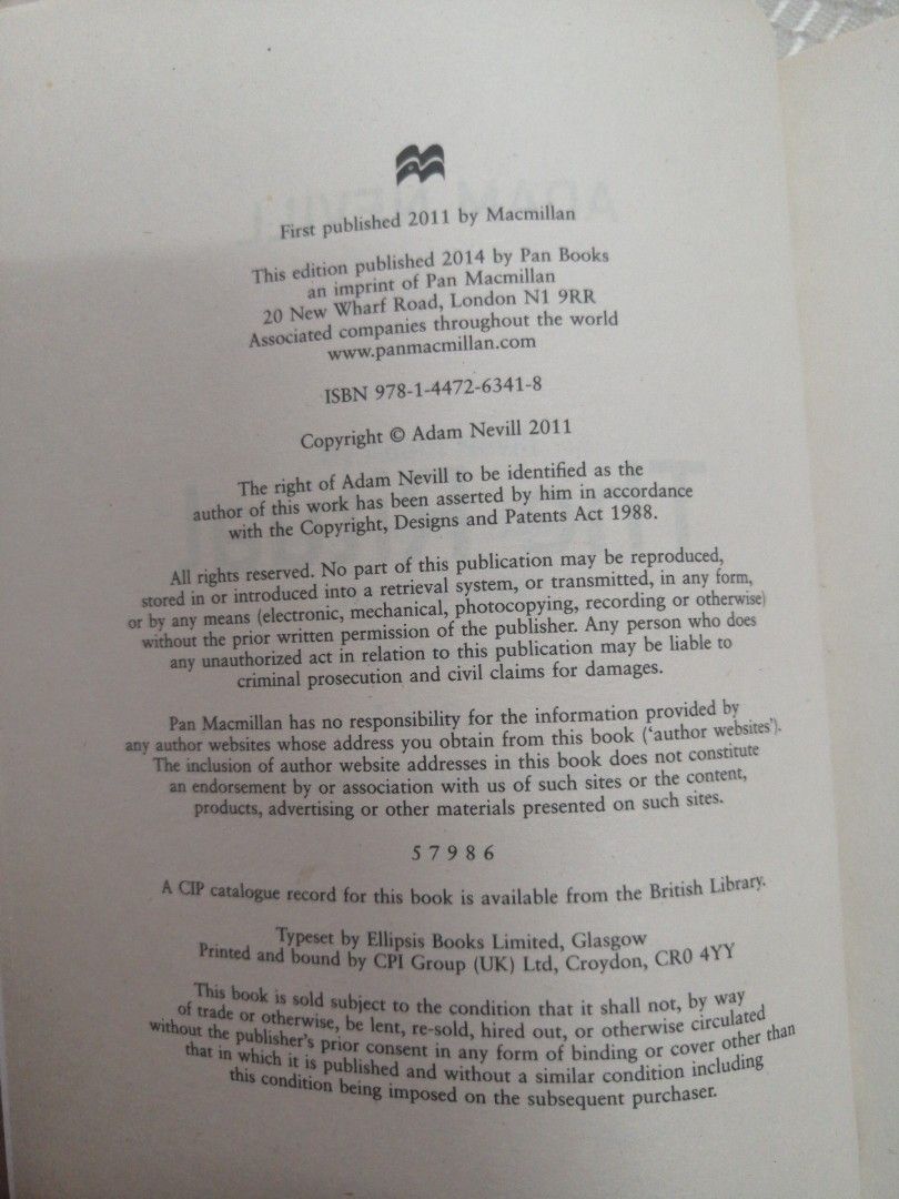 The Ritual by Adam Nevill, Hobbies & Toys, Books & Magazines ...