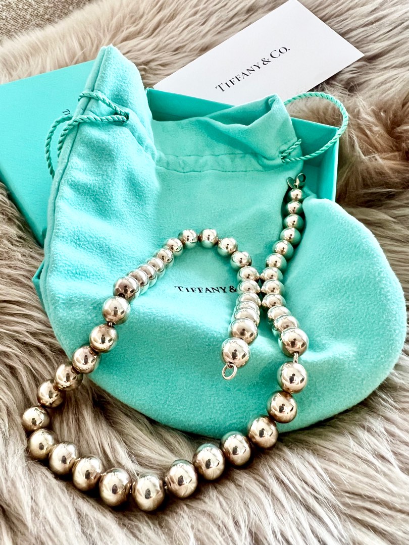 Tiffany and co top graduated ball necklace