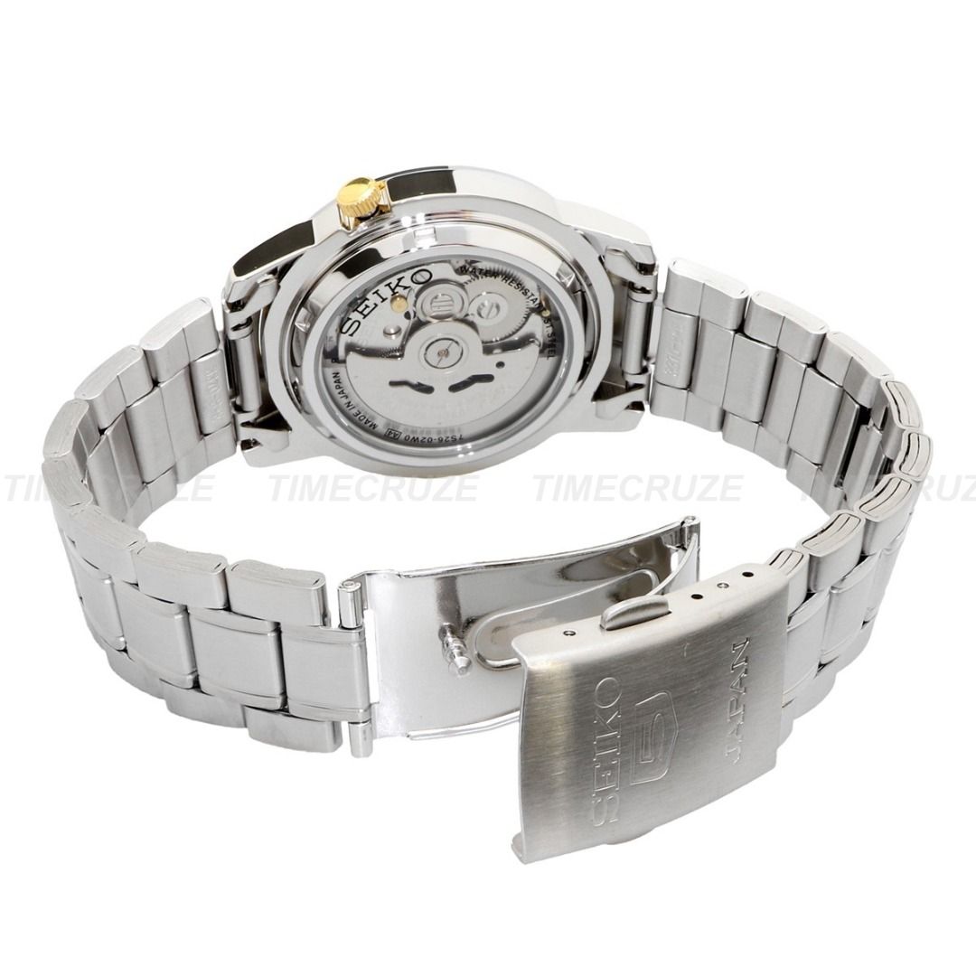 Time Cruze Seiko 5 SNKK17J1 Japan Made Automatic Black Dial