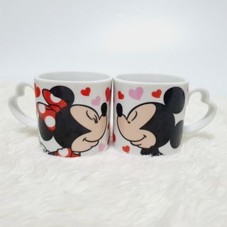 Tokyo Disneyland Resort Mickey and Minnie Mouse Ceramic Mug Cup Set