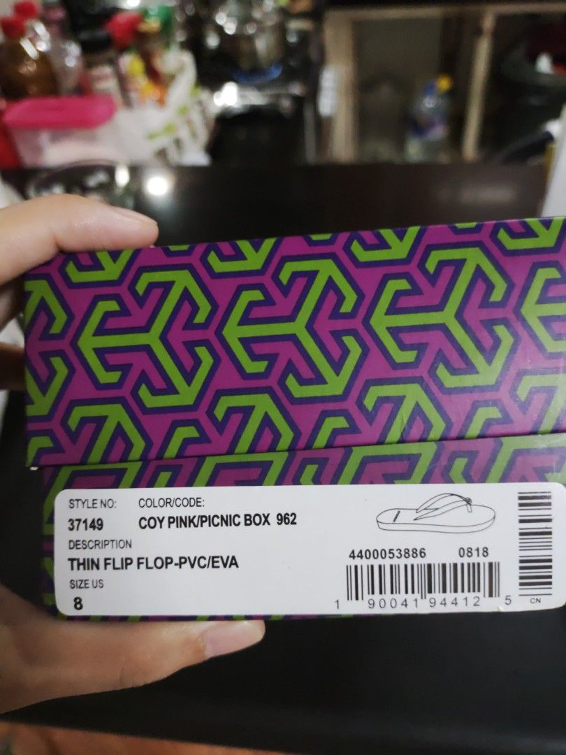 Tory Burch Flipflops flats (Category: Flats & Sandals) located in Caloocan City. Submitted by ellysaf42149 (Listing ID 1249795078, Image 2). Description: Actual item posted. Used once. Athentic. Bought in USA. Perfect condition for the box..