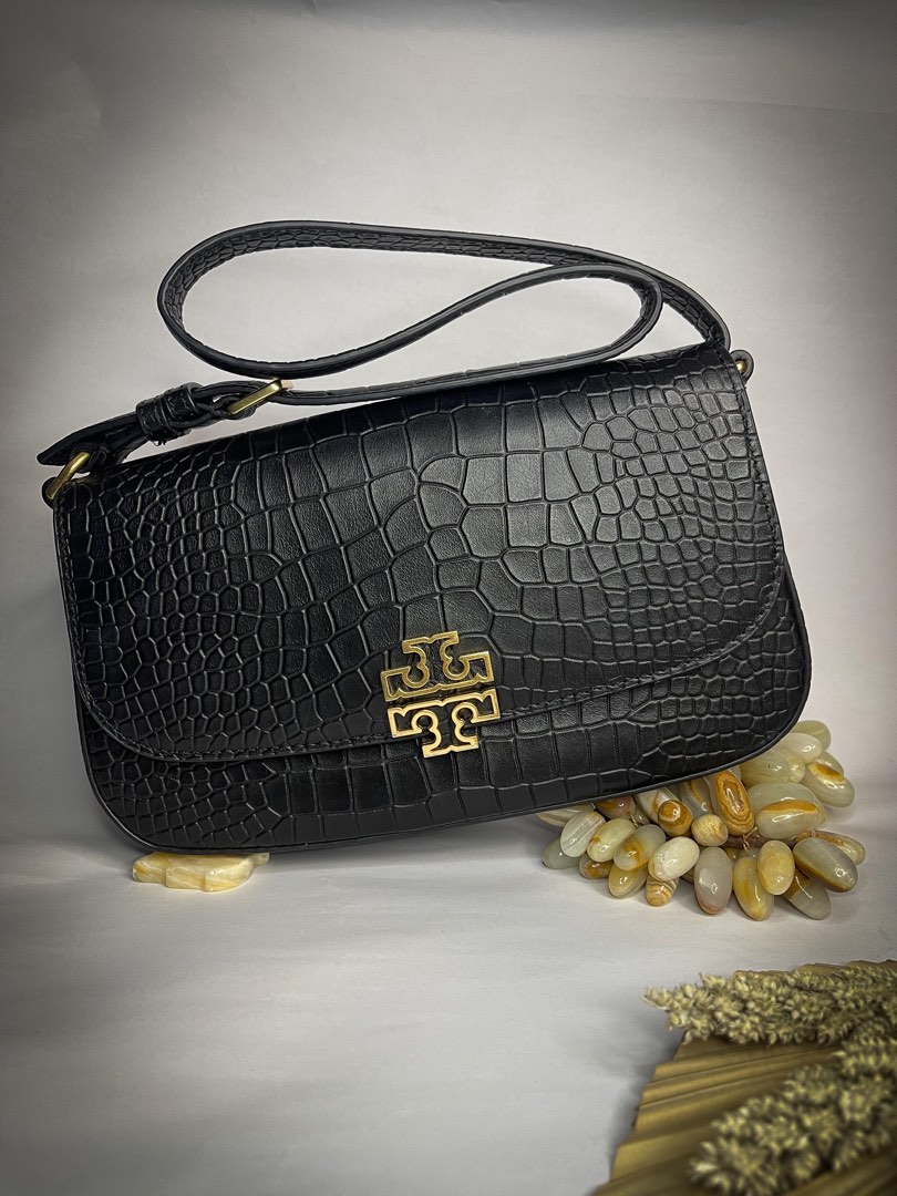 Tory Burch Britten Embossed Shoulder Bag on Carousell