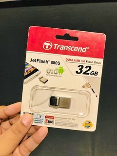 ✅Transcend 32GB JF880 OTG microUSBUSB-A Flash Drive USB 3.1 TS32GJF880S