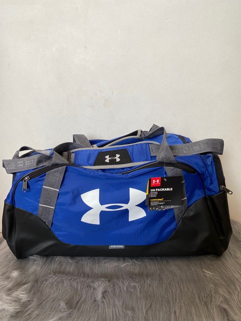 UA STORM Team Hustle Duffel bag L Men s Fashion Bags