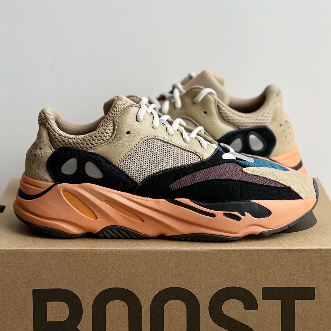 UK10 adidas Yeezy Boost 700 V1 Enflame Amber, Men's Fashion, Footwear,  Sneakers on Carousell