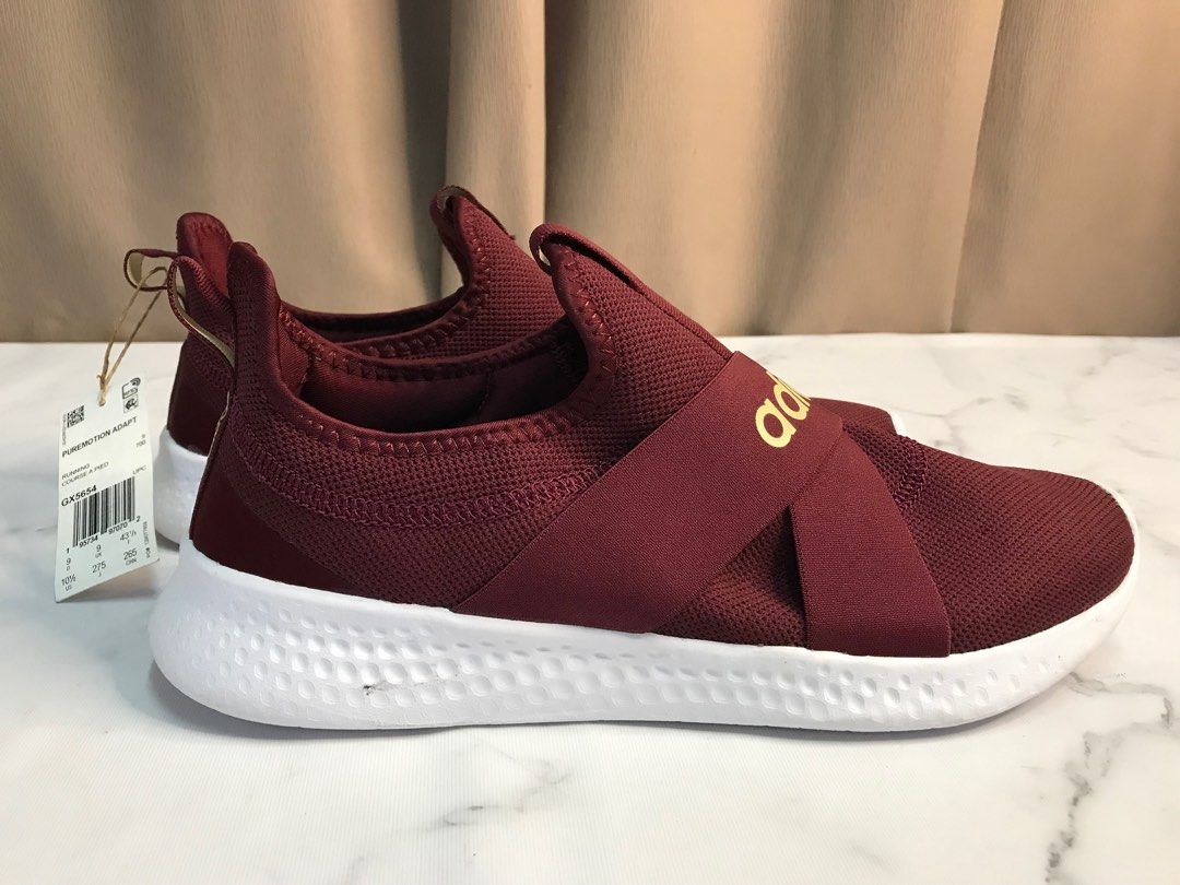 Uk9 adidas red maroon sneakers shoes new Men s Fashion