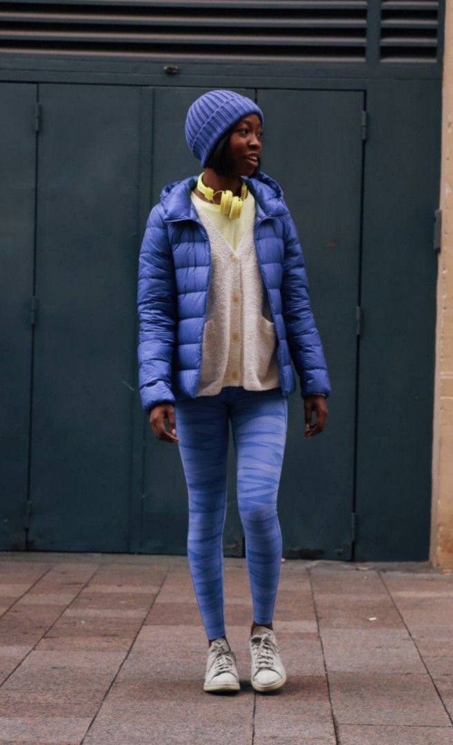 Uniqlo blue puffer jacket outlet