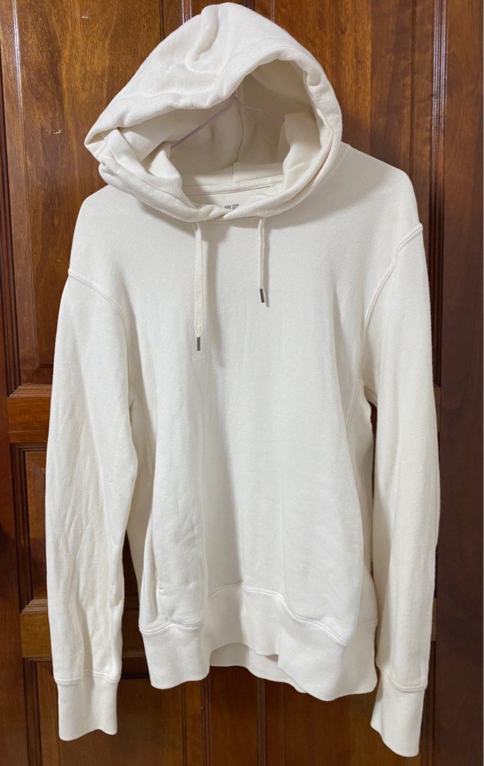 White thick hoodie outlet