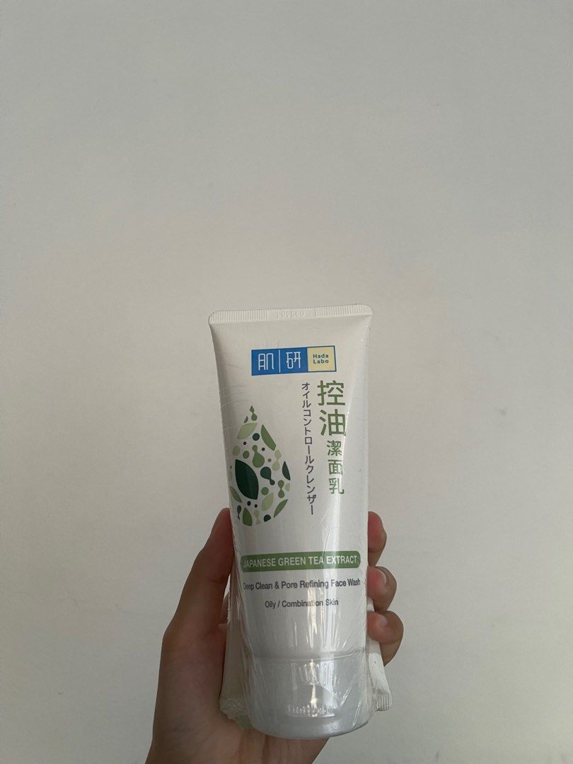 Unsealed Hada Labo Deep Clean & Pore Refining Face Wash (Japanese Green