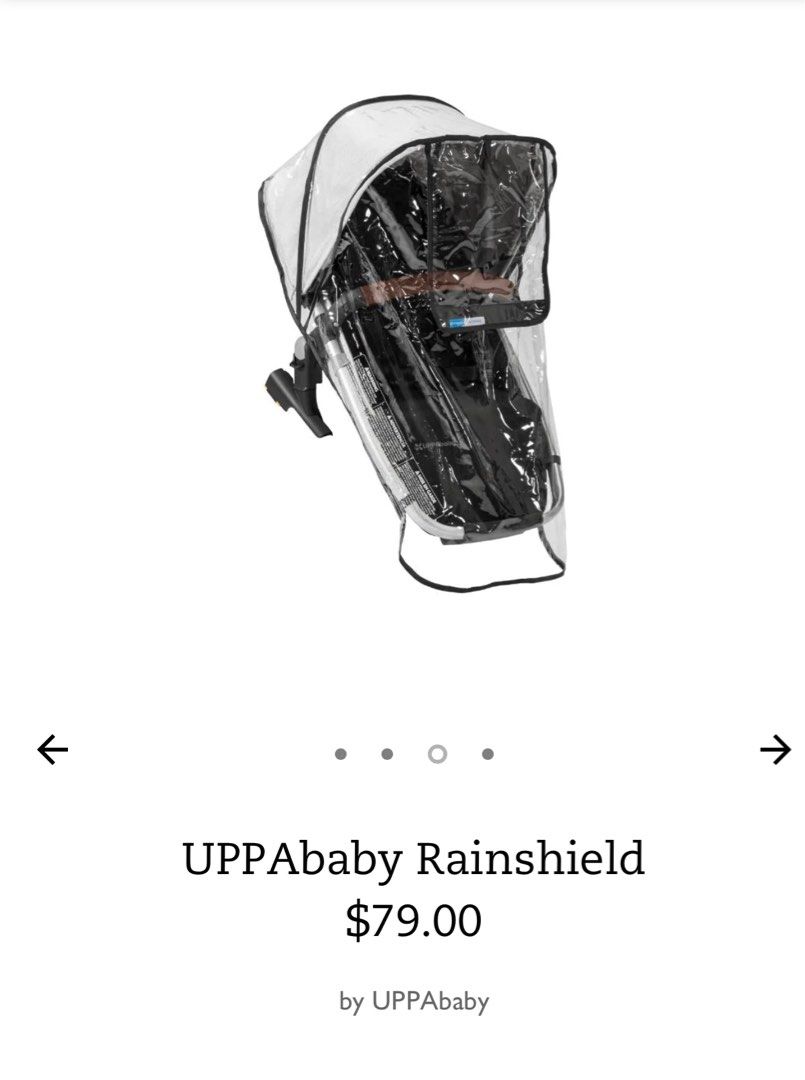 Uppababy rumble 2025 seat rain cover