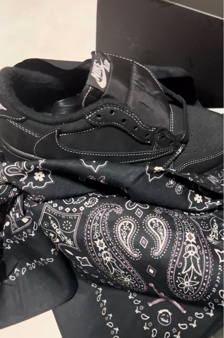 travis scott x nike basketball black multi