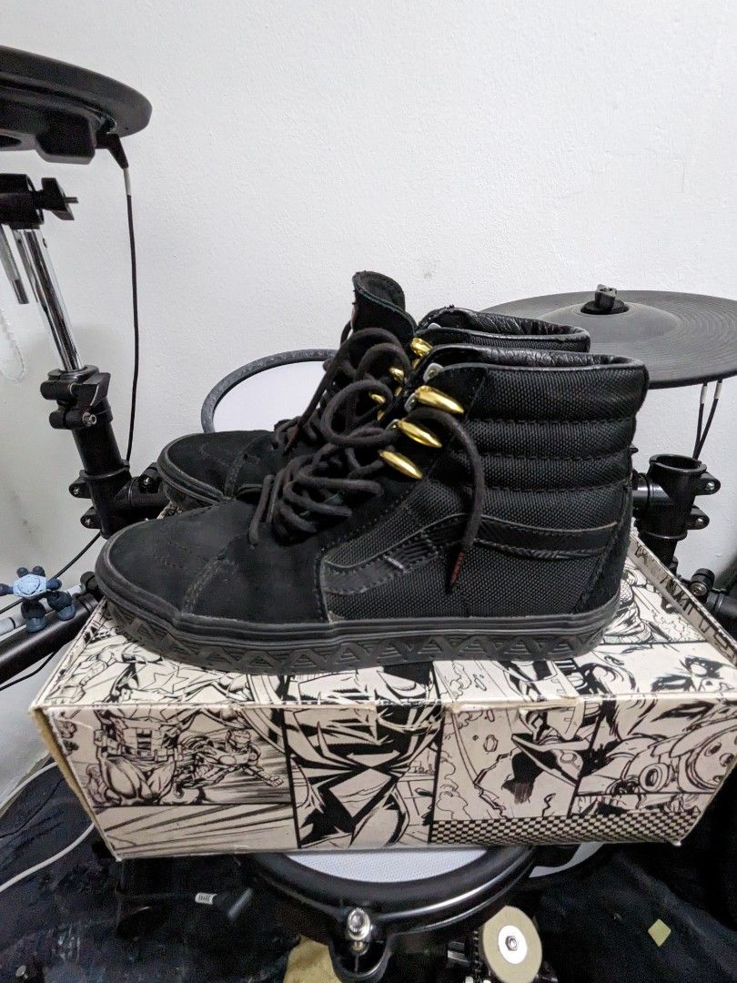 Vans Sk8 Hi x Marvel Black Panther Men s Fashion Footwear