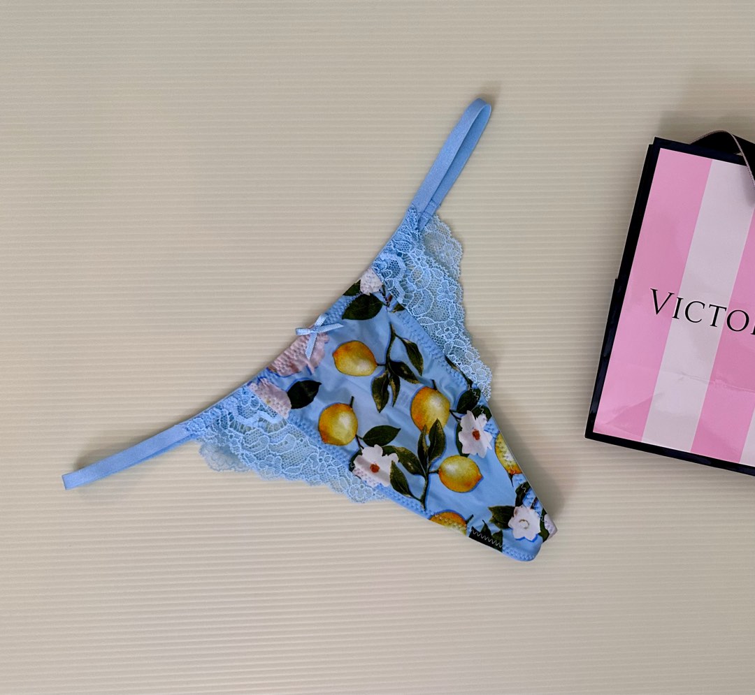 Victoria's Secret Dream Angels Blue 🍋 Thong Panty, Women's Fashion, New  Undergarments & Loungewear on Carousell