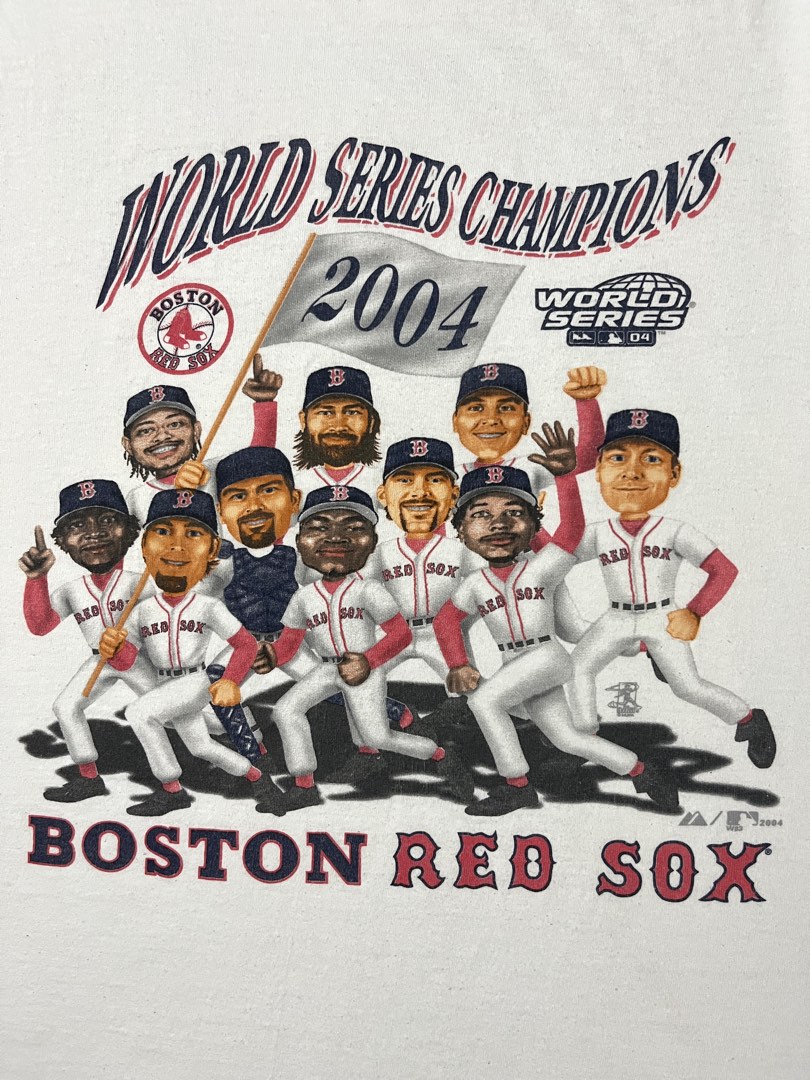 Boston Red Sox MLB 2004 World Series Champions Players Vintage Shirt (XL)