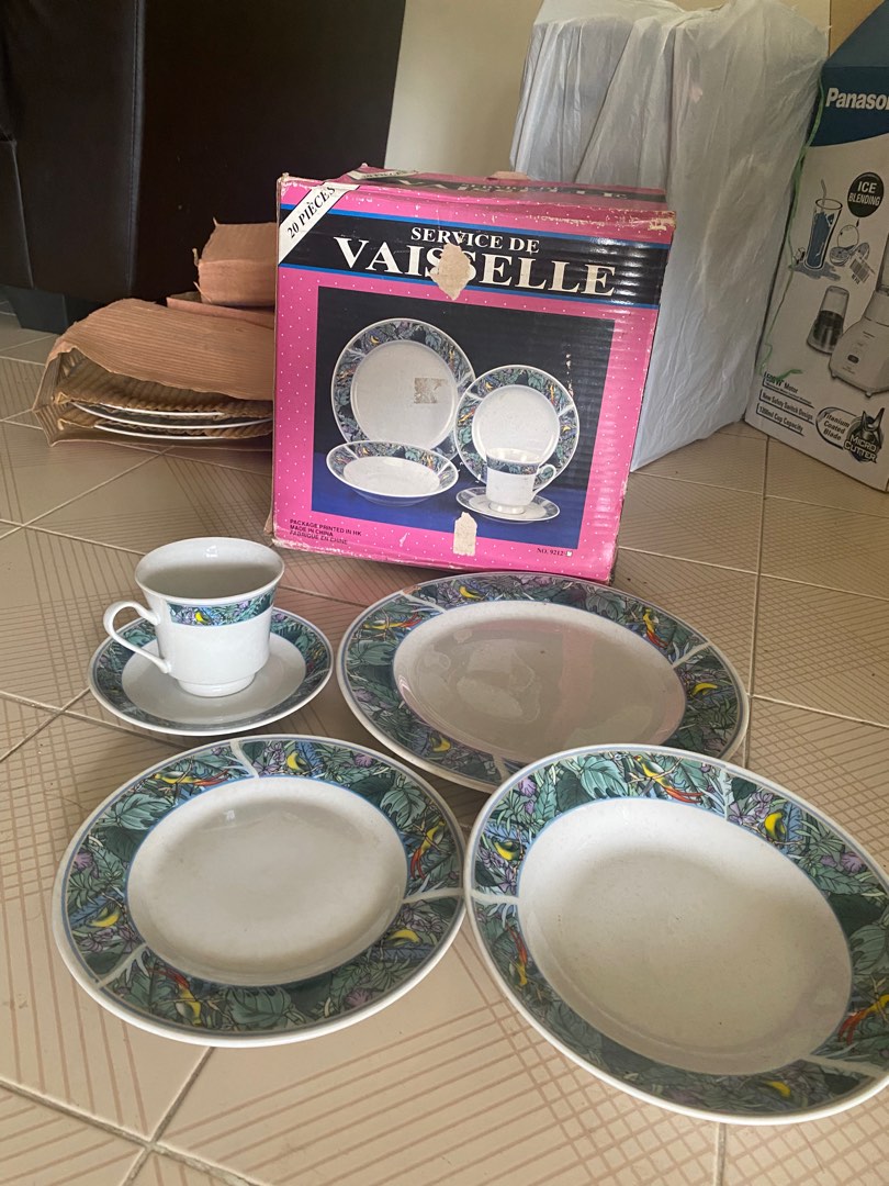 Vintage Dinner Set, Furniture & Home Living, Kitchenware & Tableware