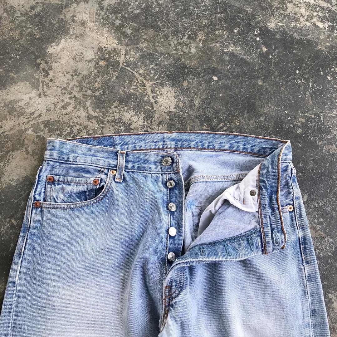 Levis 501 button 2025 fly vintage womens