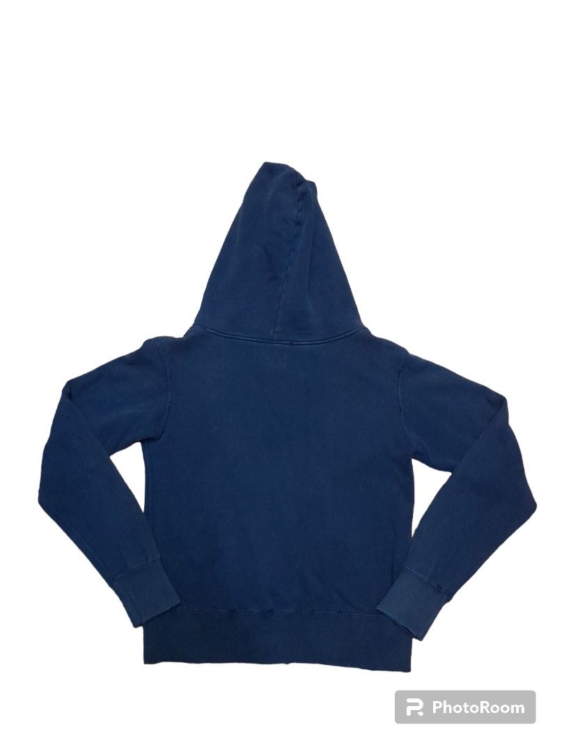 Dark blue sales bape hoodie