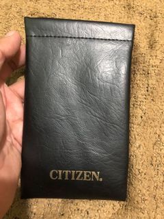 Vintage citizen leather watch case