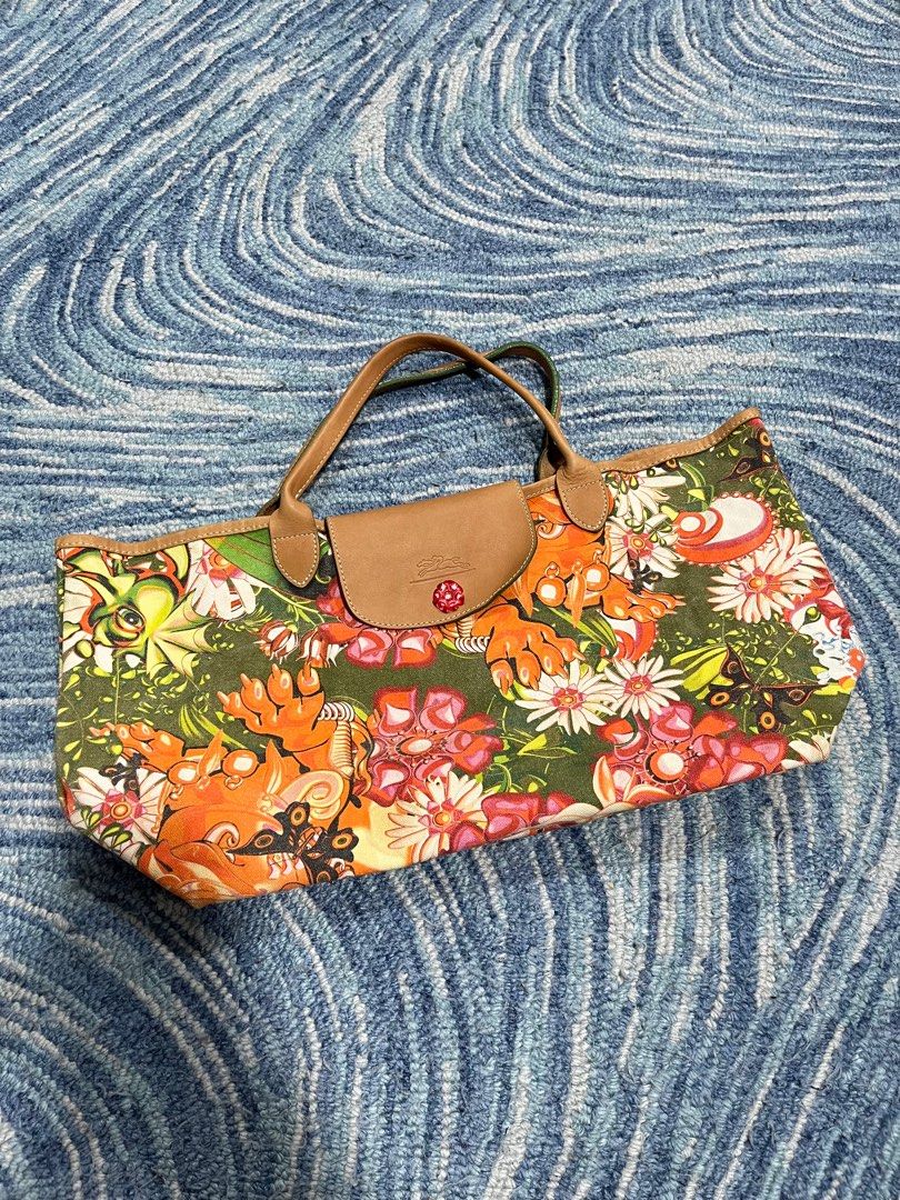 Longchamp floral bag best sale