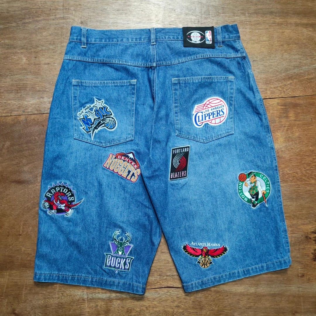 Nba jean shorts store
