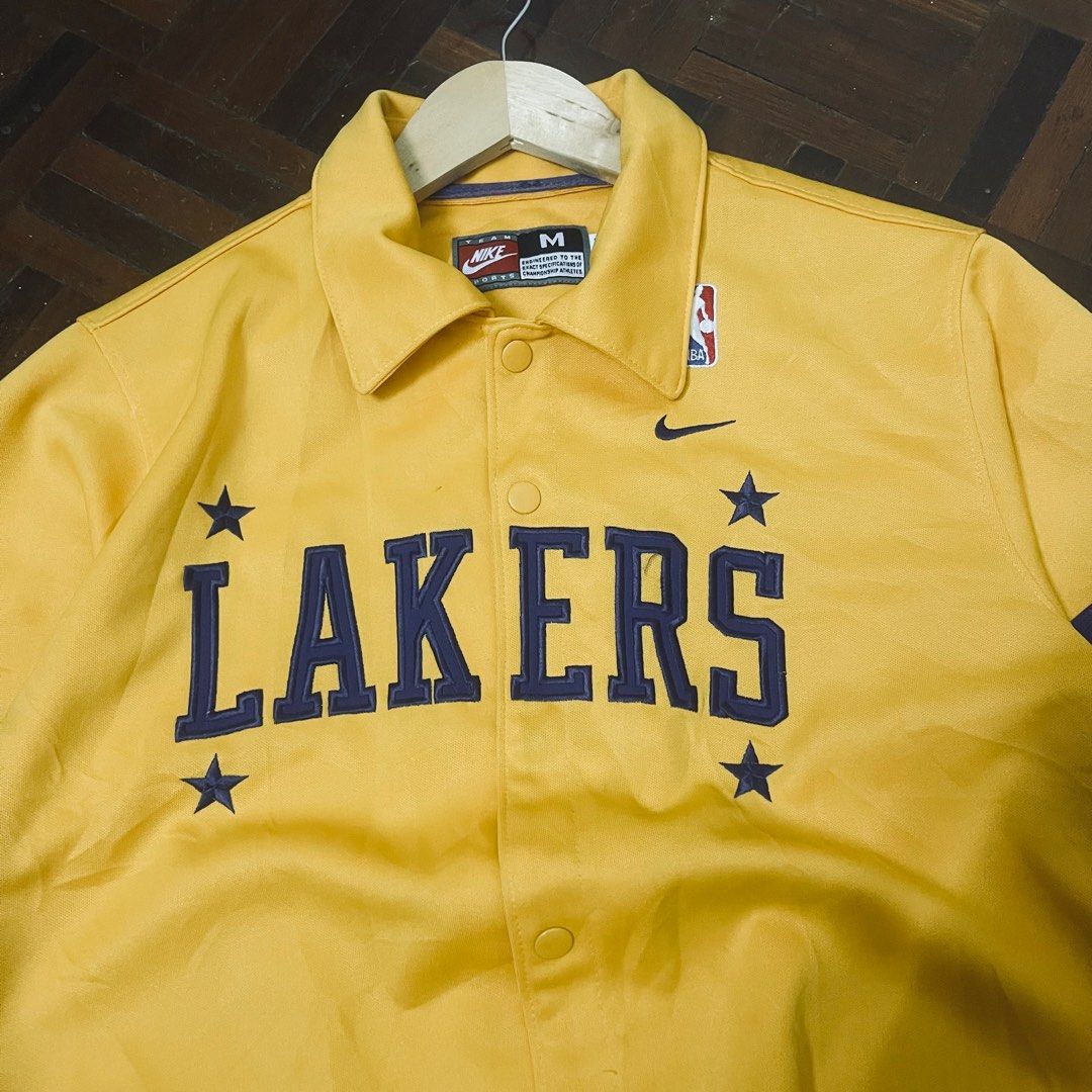 VINTAGE Los Angeles Lakers Nike NBA Retro Rewind '57 Black Hoodie Men's XL  