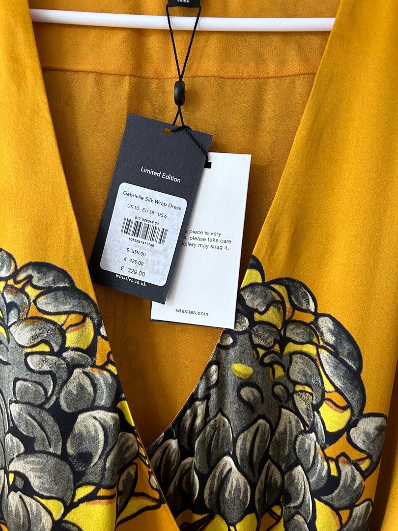 Whistles gabrielle silk wrap on sale dress