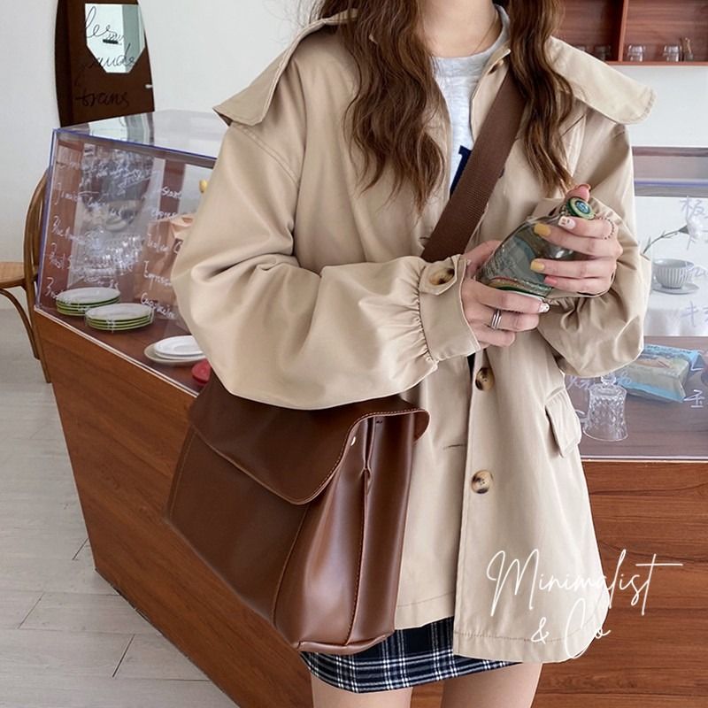 Women Shoulder PU Leather Sling Bag