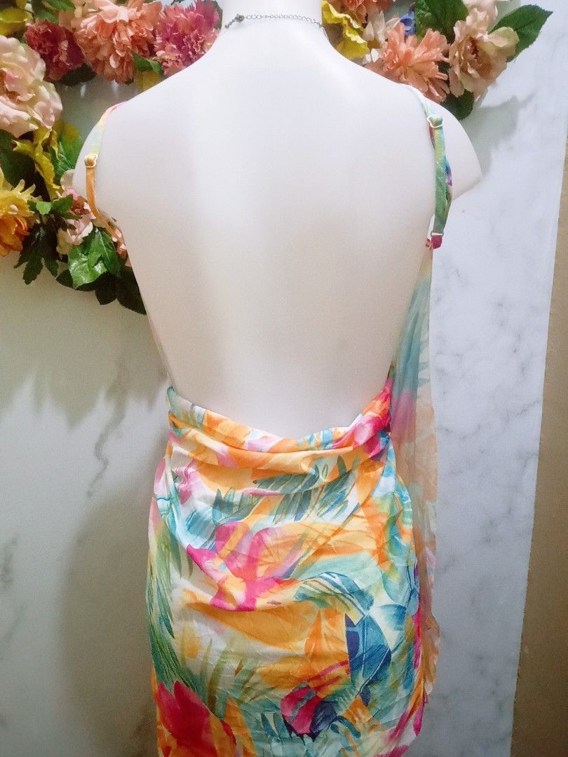 Wrap around cover up dress on Carousell