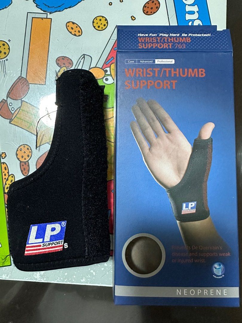 Wrist/Thumb Support (Category: Braces, Support & Protection) located in Baguio. Submitted by jujuquin_14 (Listing ID 1249627913, Image 1). Description: Original price - 750.00.