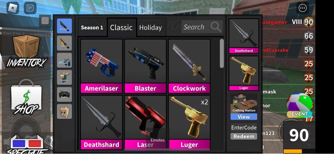 MURDER MYSTERY 2 GODLIES INVENTORY STACKED (8,000+ VALUE!)