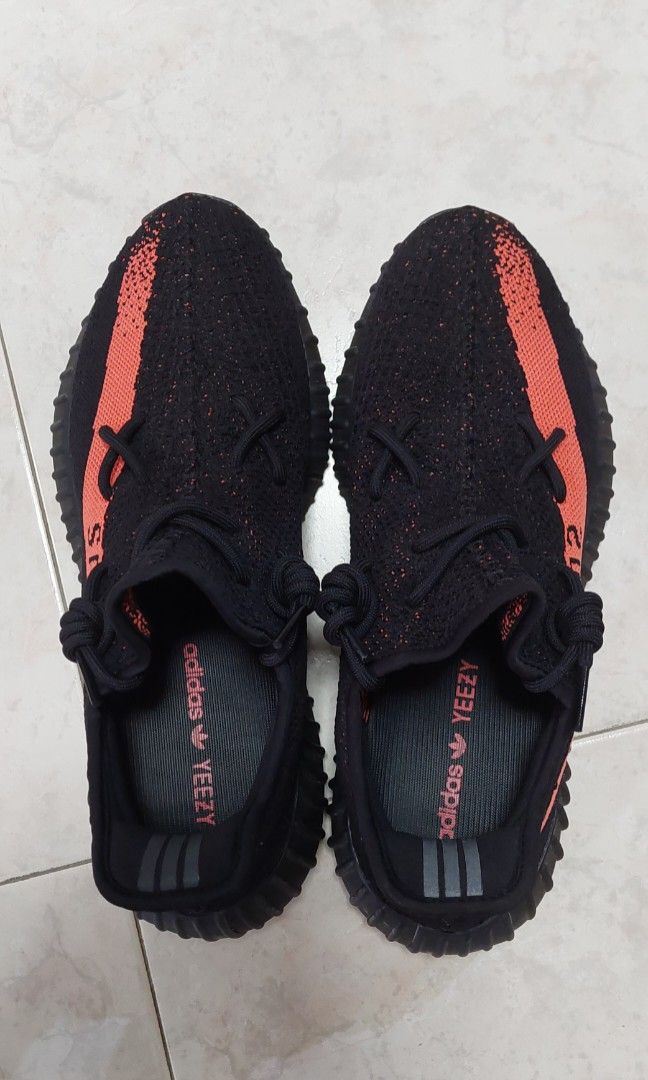 WTT WTS YEEZY 350 RED STRIPE Men s Fashion Footwear Sneakers on
