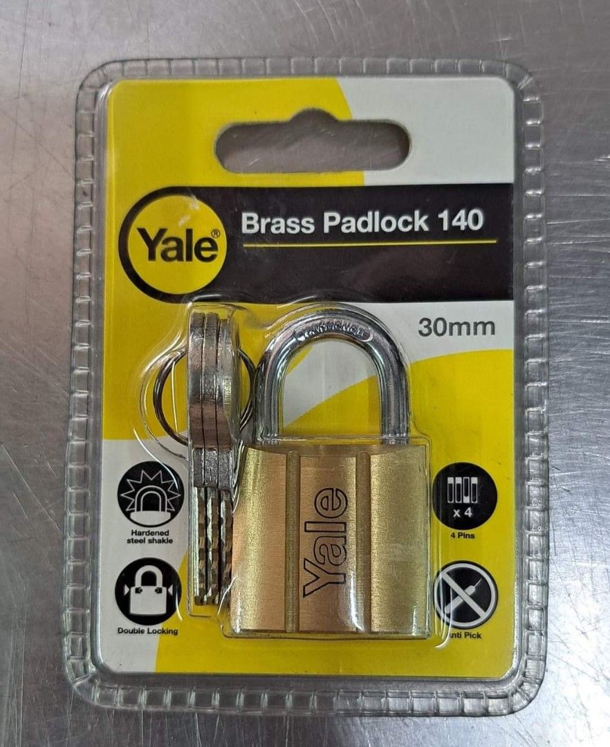 YALE BRASS PADLOCK 140 (Category: Locks, Doors & Gates) located in Manila. Submitted by tonpornel (Listing ID 1249636018, Image 2). Description: Ton-Pornel Mercantile • We supply Powertools, Hardware tools, Plumbing, Paints, Electrical and Construction materials • We offer Paint Mixing and Powertools Repair Visit us: 38 Marcos Highway Mayamot, Antipolo City https://maps.google.com/?cid=1384230075759805792&entry=gps Store hours Mon to sat 8:30am t