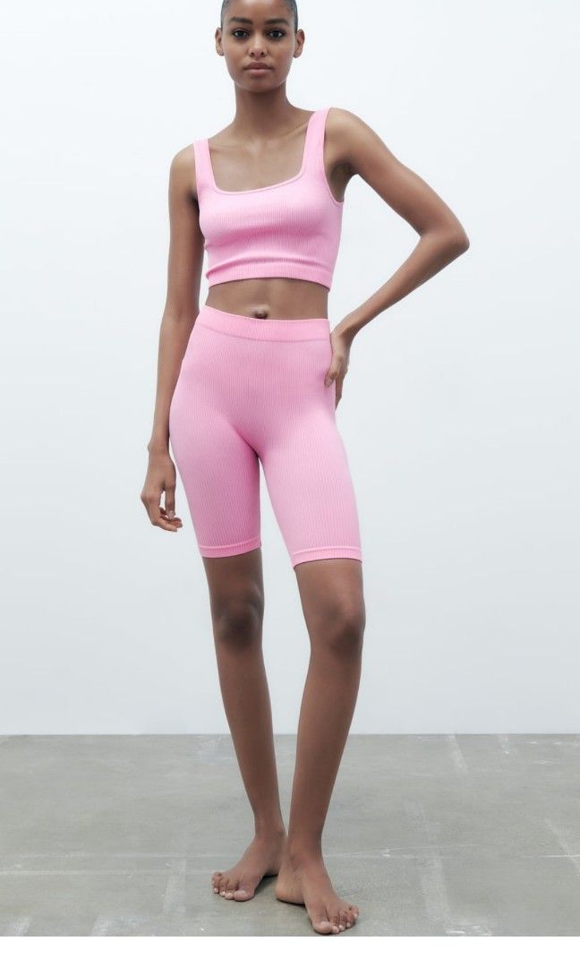 Zara seamless cycling leggings, Women's Fashion, Bottoms, Other