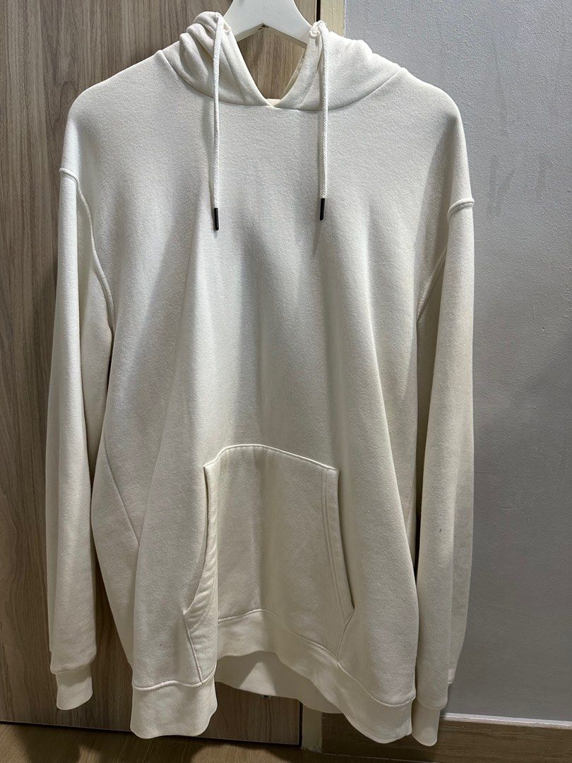 ZARA White Oversized Hoodie