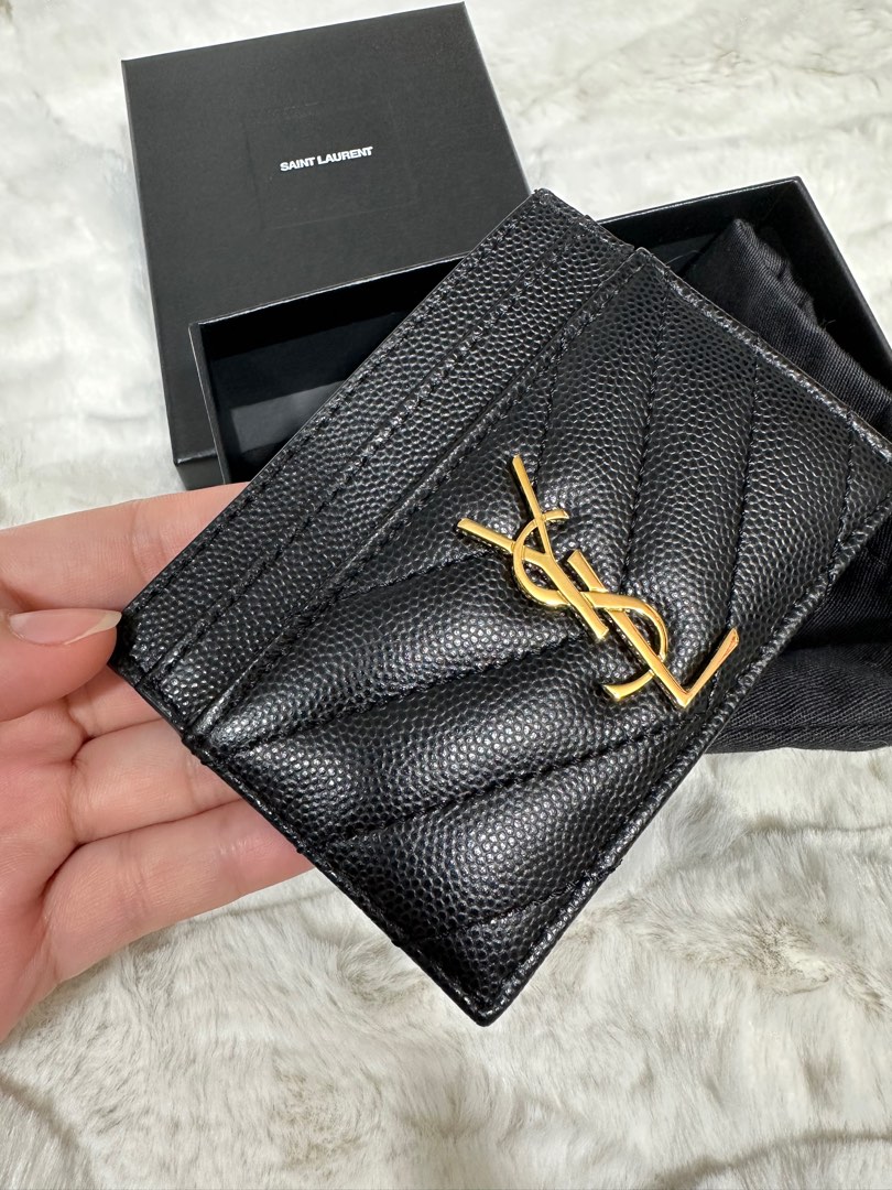 Yves saint laurent Card Leather Holder – The Orange Box PH