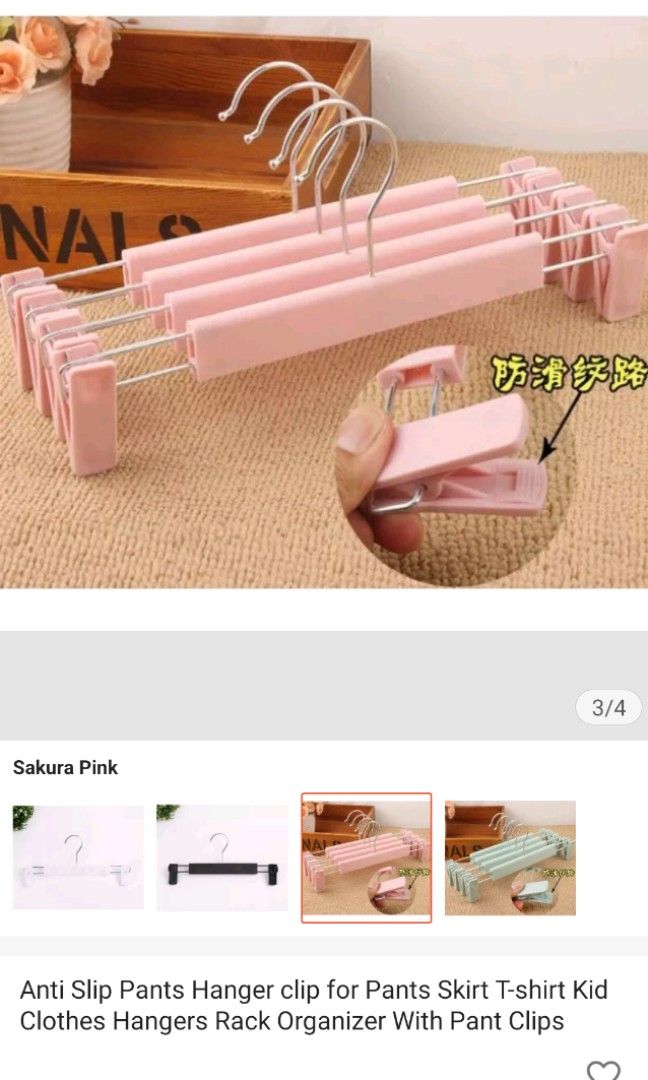 Pink skirt hangers hot sale