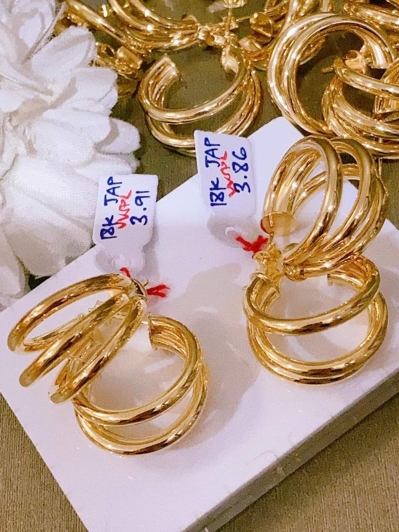 Earrings Buy 1 Take 1 Japan Gold K180506g