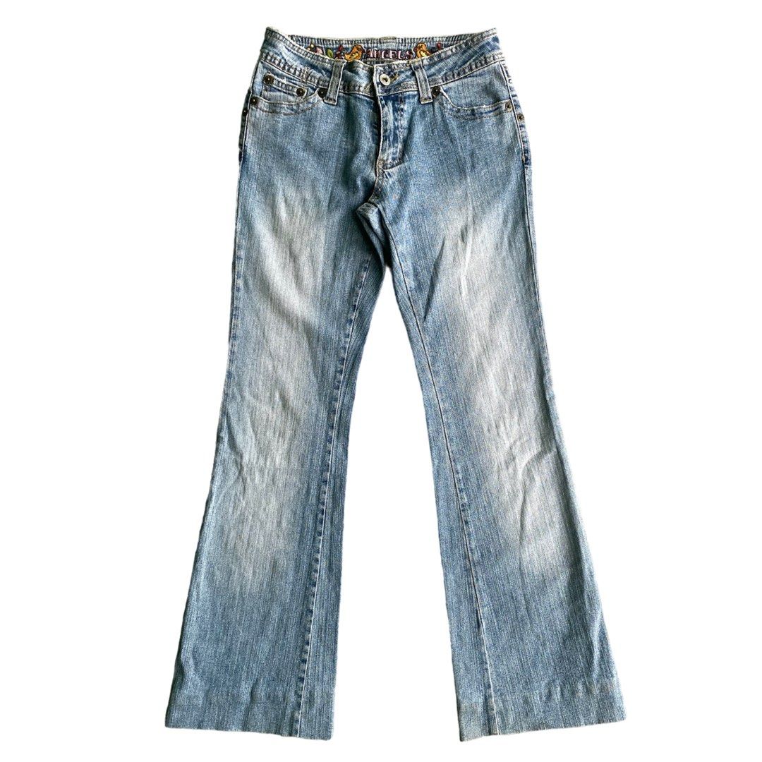 2000s Vintage Angels denim flared jeans | pants 00s 90s y2k mcbling ...