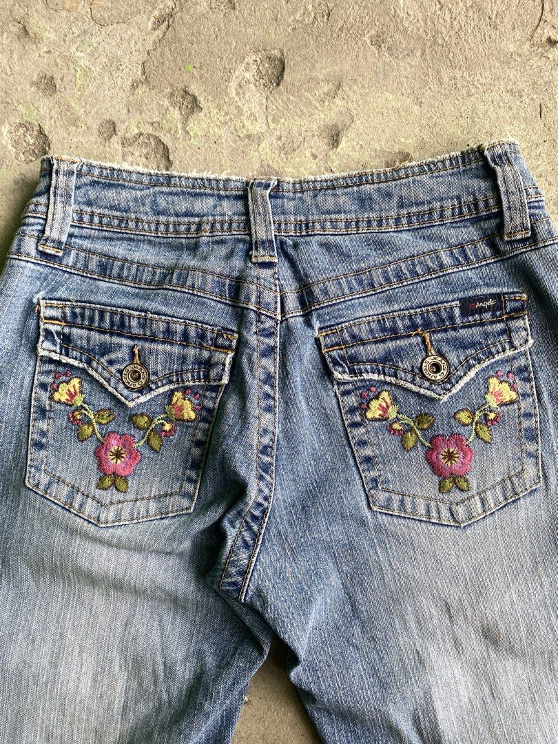 2000s Embroidered Jeans (S)