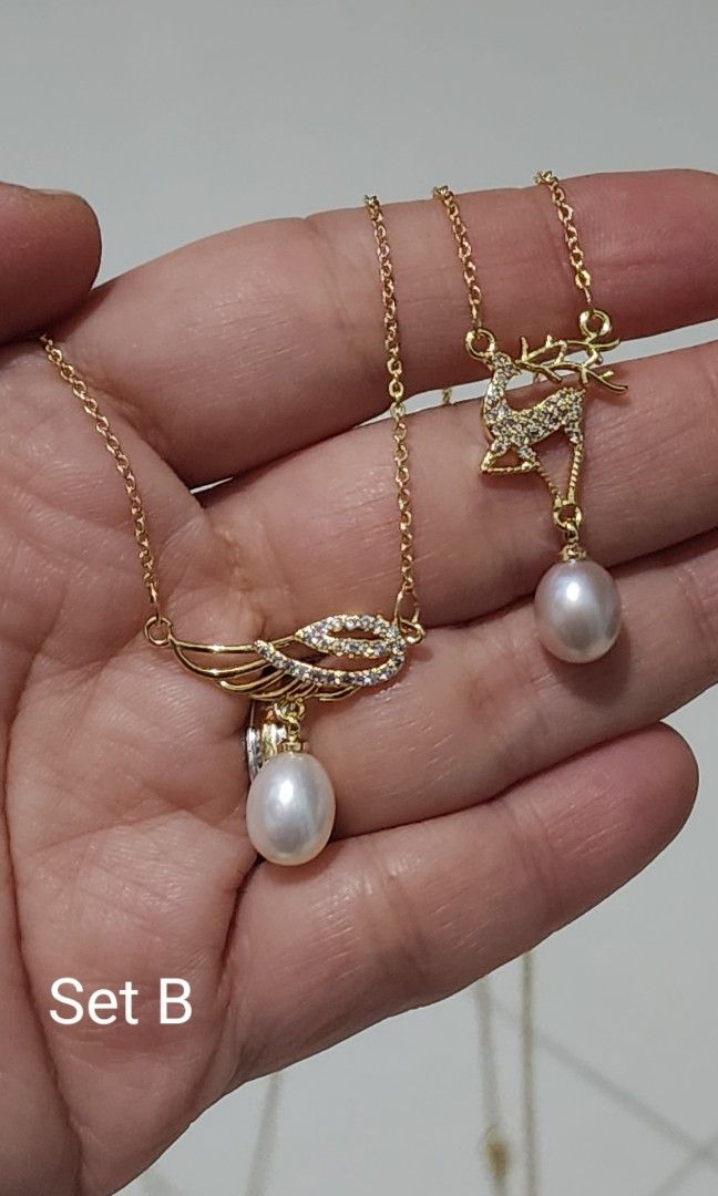 2 for 10 Brand New Freshwater Pearl Necklace Women s Fashion Jewelry Organisers Necklaces on Carousell