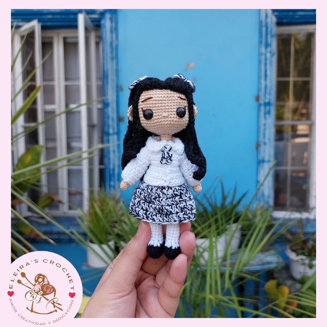 5 inches tall Crochet Customize Mini Me Doll on Carousell